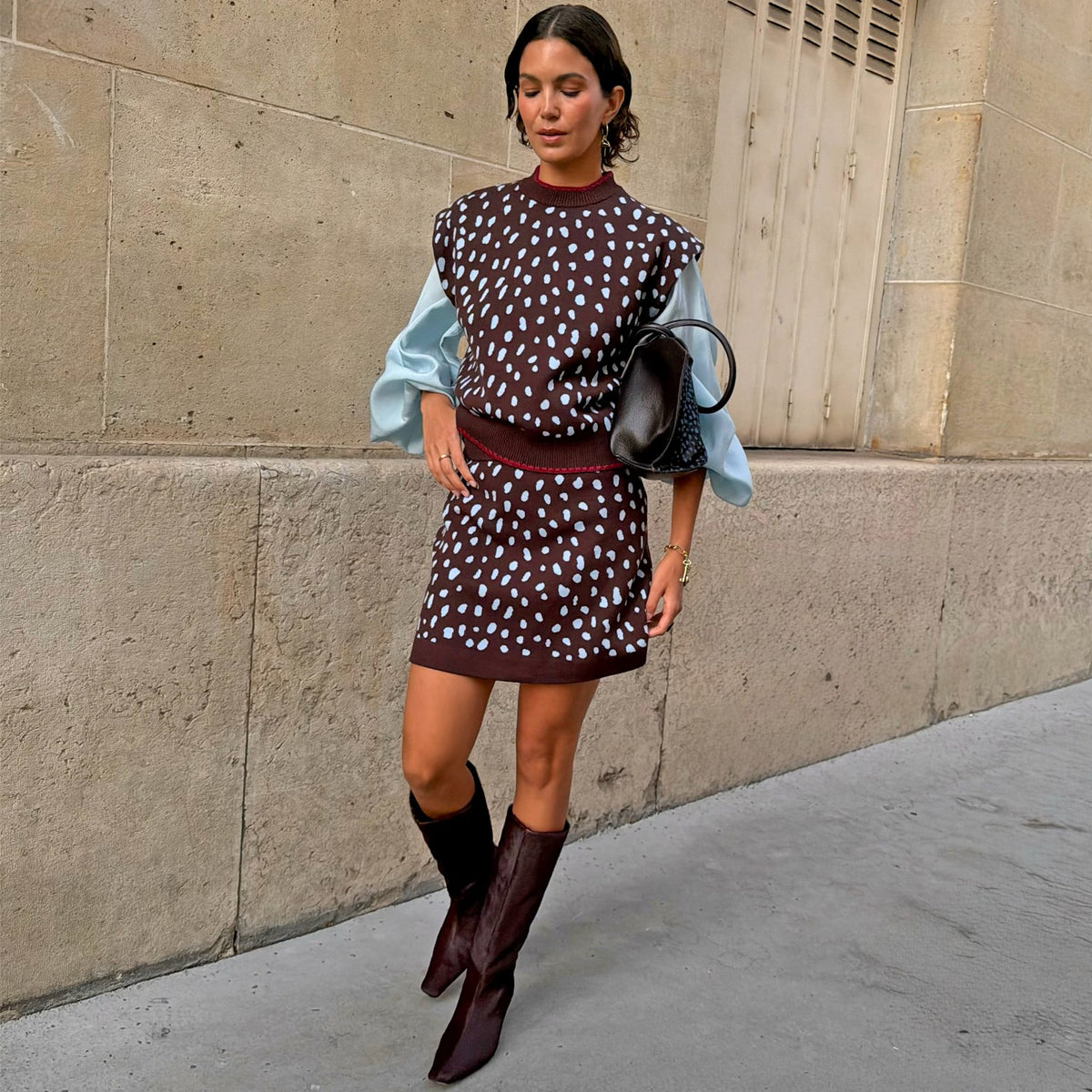 Chocolate Deer Jake Skirt | Never Fully Dressed Featured
