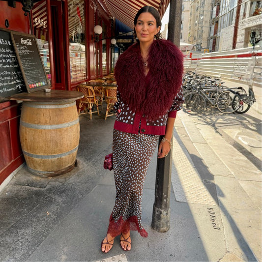 Chocolate Deer Midi Maeva Skirt | Never Fully Dressed Popular