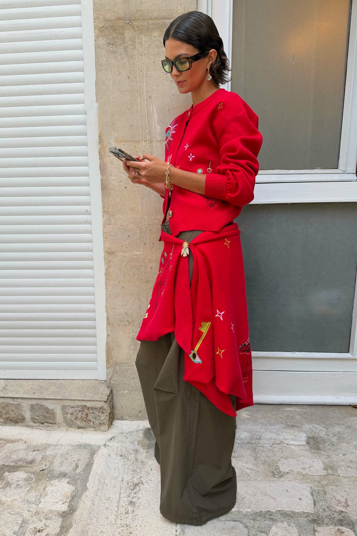 Red Amore Forrest Cardigan | Never Fully Dressed Everyday