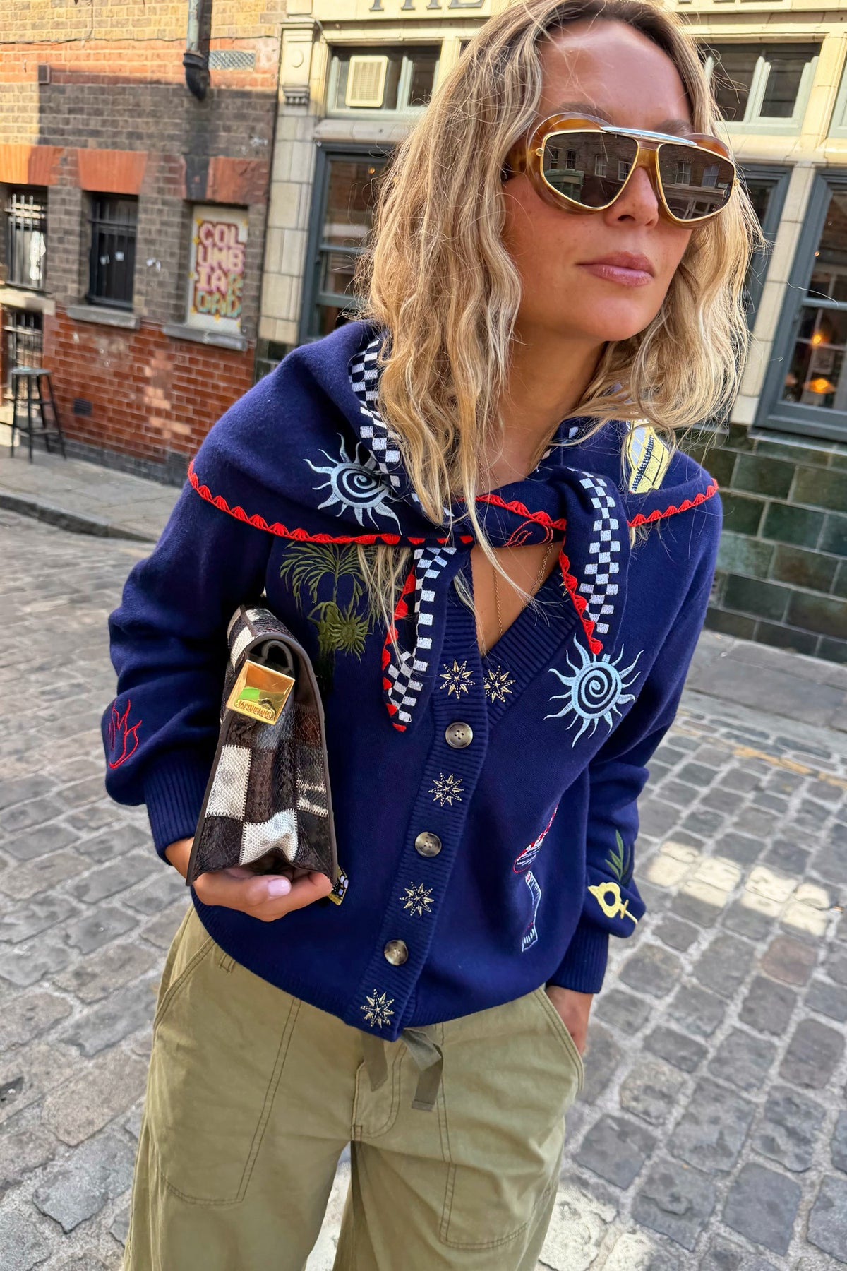 Navy Icons Cardigan | Never Fully Dressed Best Price