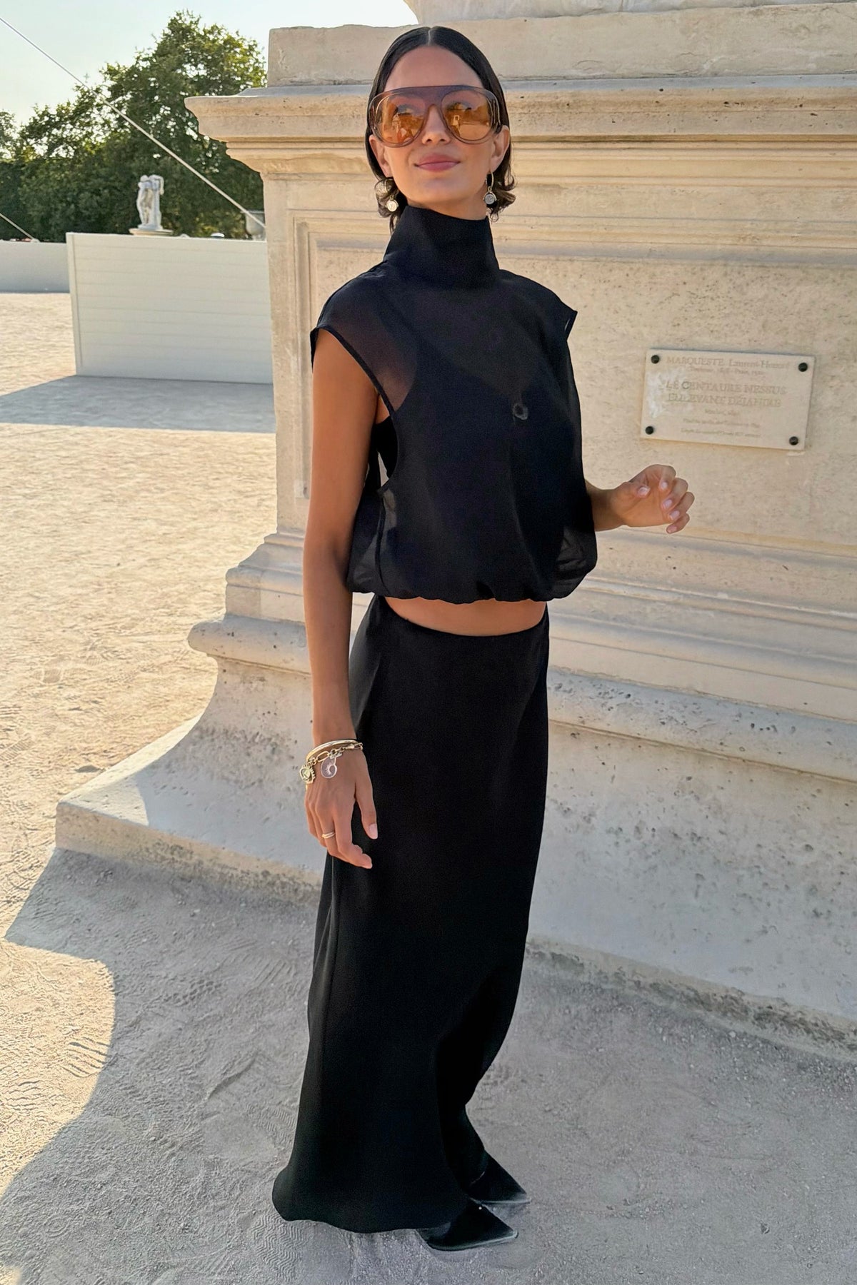 Black Daphne Midi Skirt | Never Fully Dressed Value