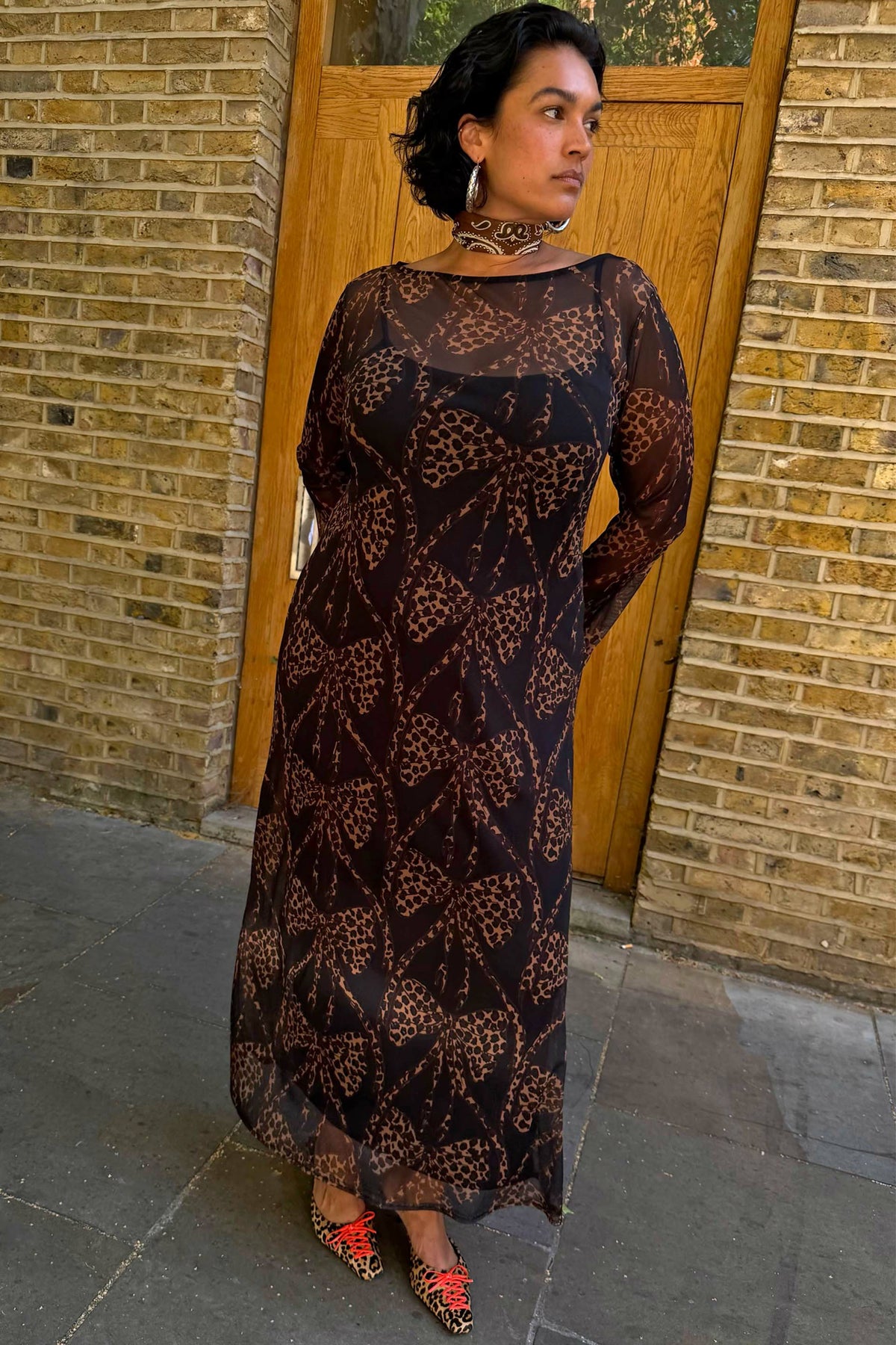 Black Bow Aria Mesh Dress | Never Fully Dressed Sale