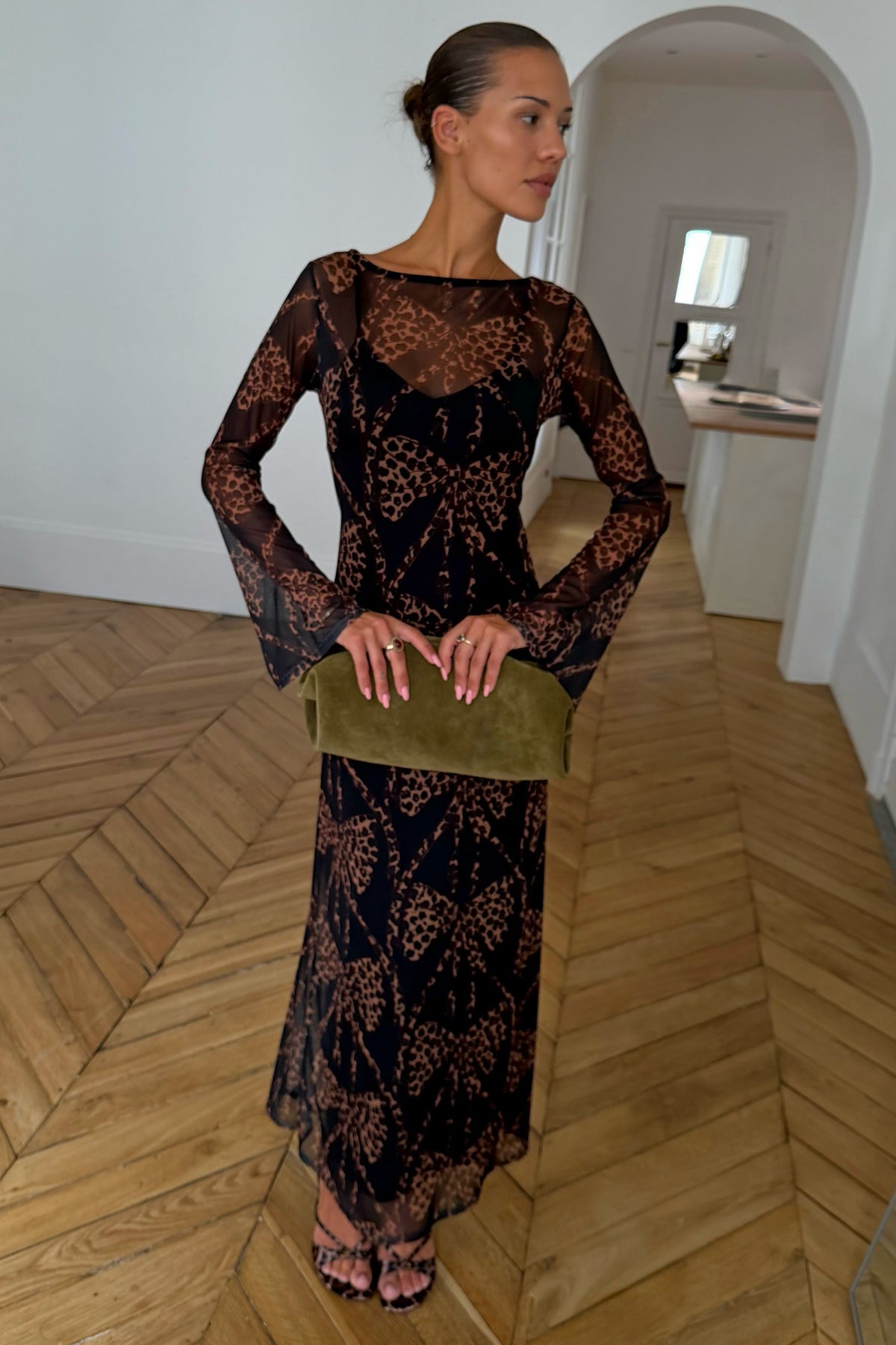 Black Bow Aria Mesh Dress | Never Fully Dressed Sale