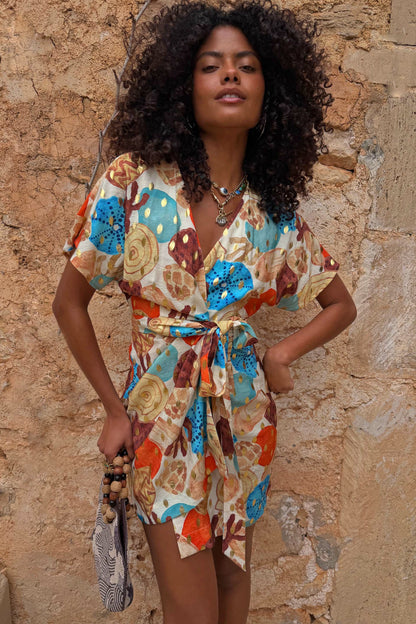 Shell Mini Wrap Dress | Never Fully Dressed Top Pick