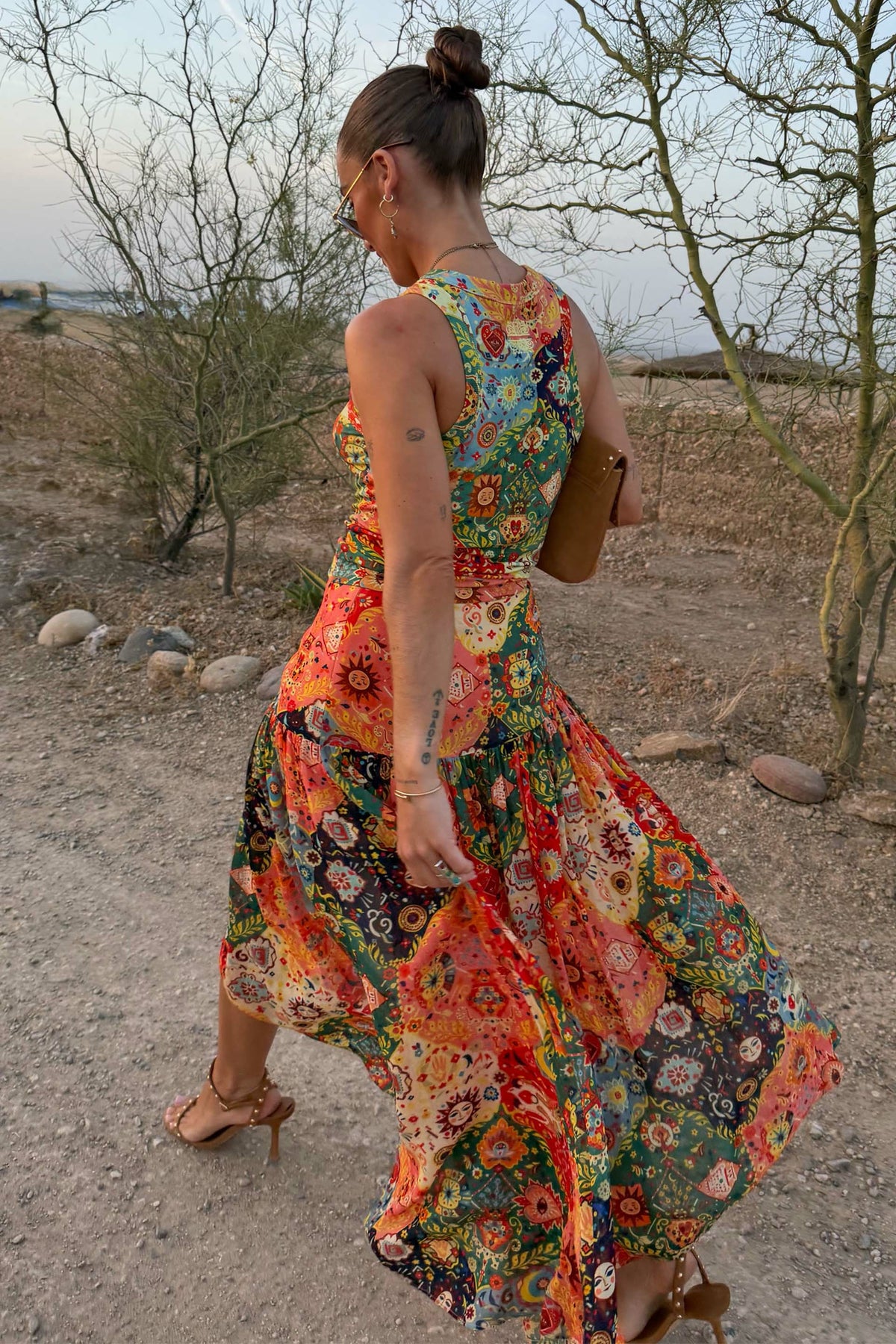 Tapestry Asymmetrical Maxi Skirt | Never Fully Dressed Great Value