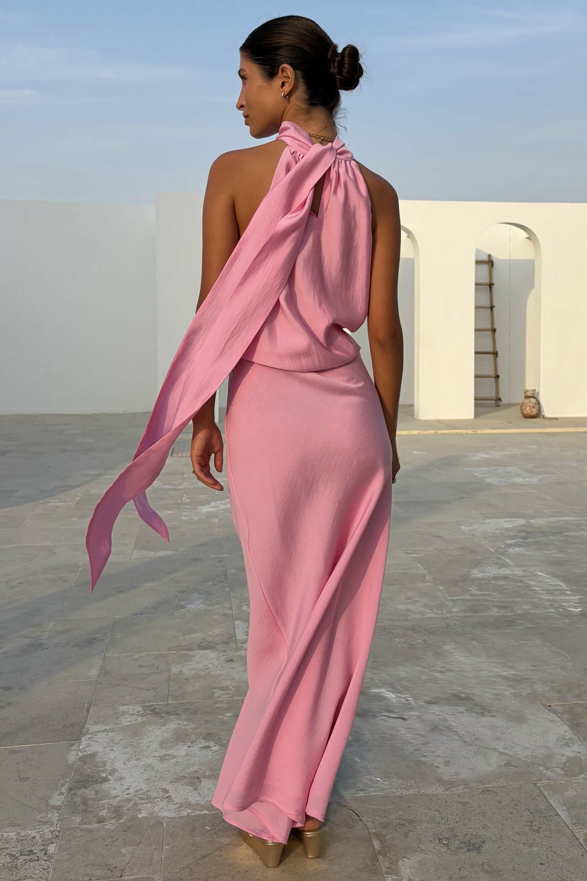 Pink Billie Multi-wear Halterneck Top | Never Fully Dressed Essential