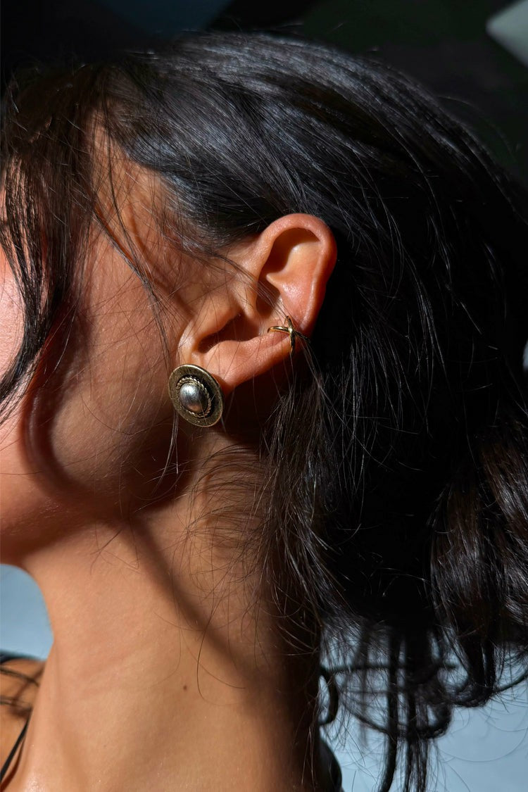Deloris Silver Circle Earrings - Limited Edition - Never Fully Dressed | Never Fully Dressed Classic