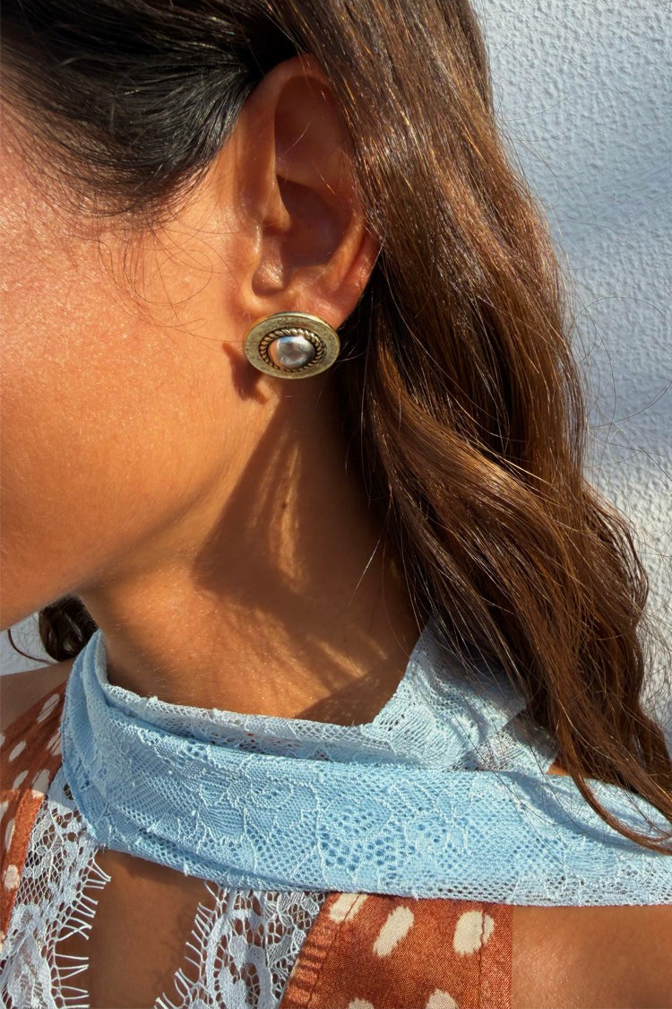 Deloris Silver Circle Earrings - Limited Edition - Never Fully Dressed | Never Fully Dressed Classic