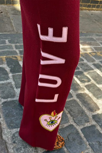 Burgundy Mystical Joggers Petite | Never Fully Dressed Value