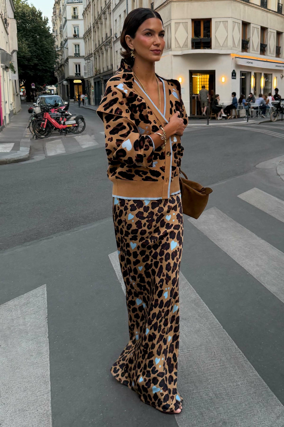Heart Leopard Dorris Skirt Petite | Never Fully Dressed Popular