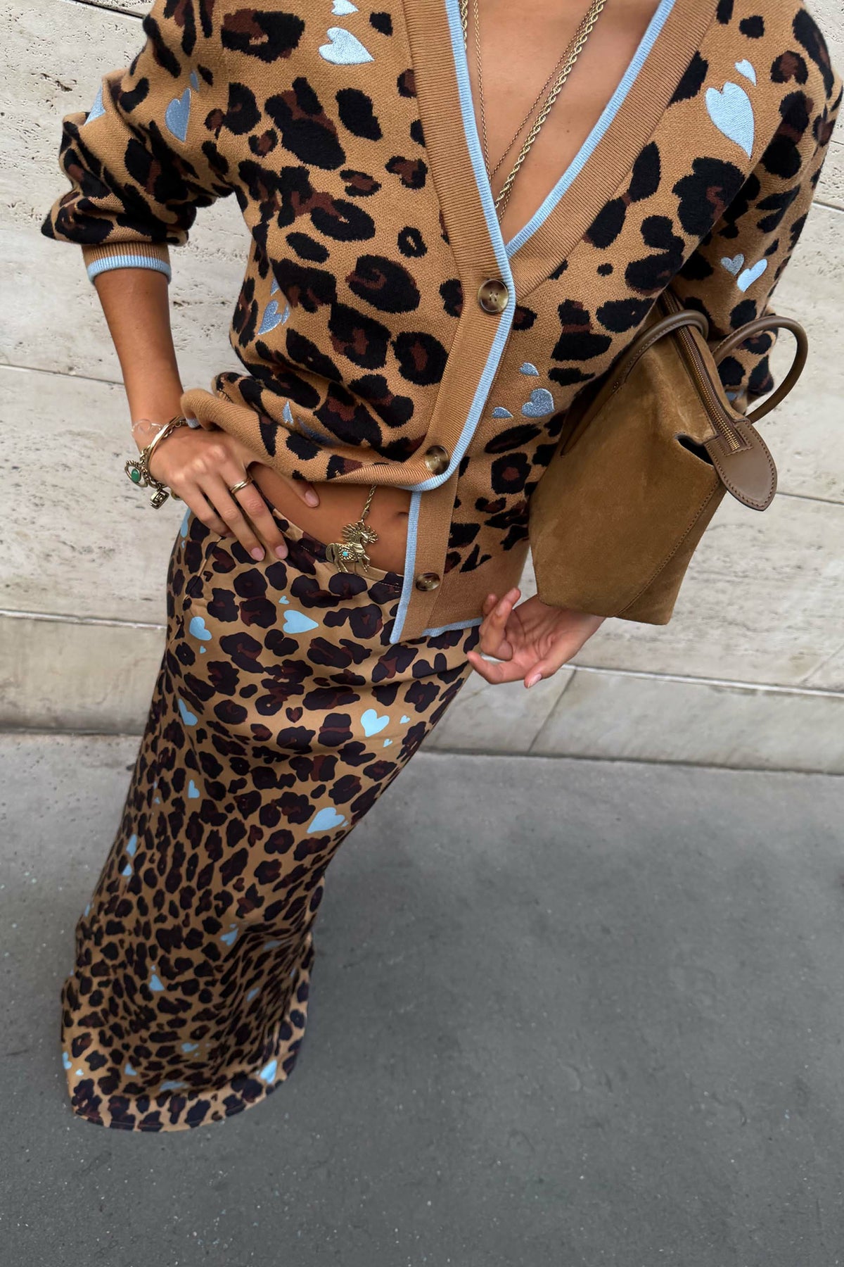 Heart Leopard Dorris Skirt Petite | Never Fully Dressed Popular