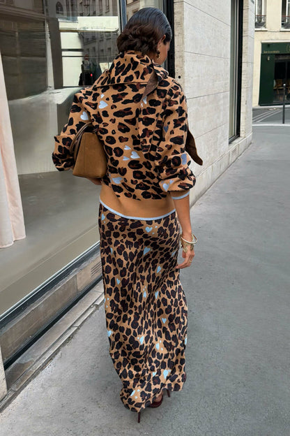 Heart Leopard Dorris Skirt Petite | Never Fully Dressed Popular