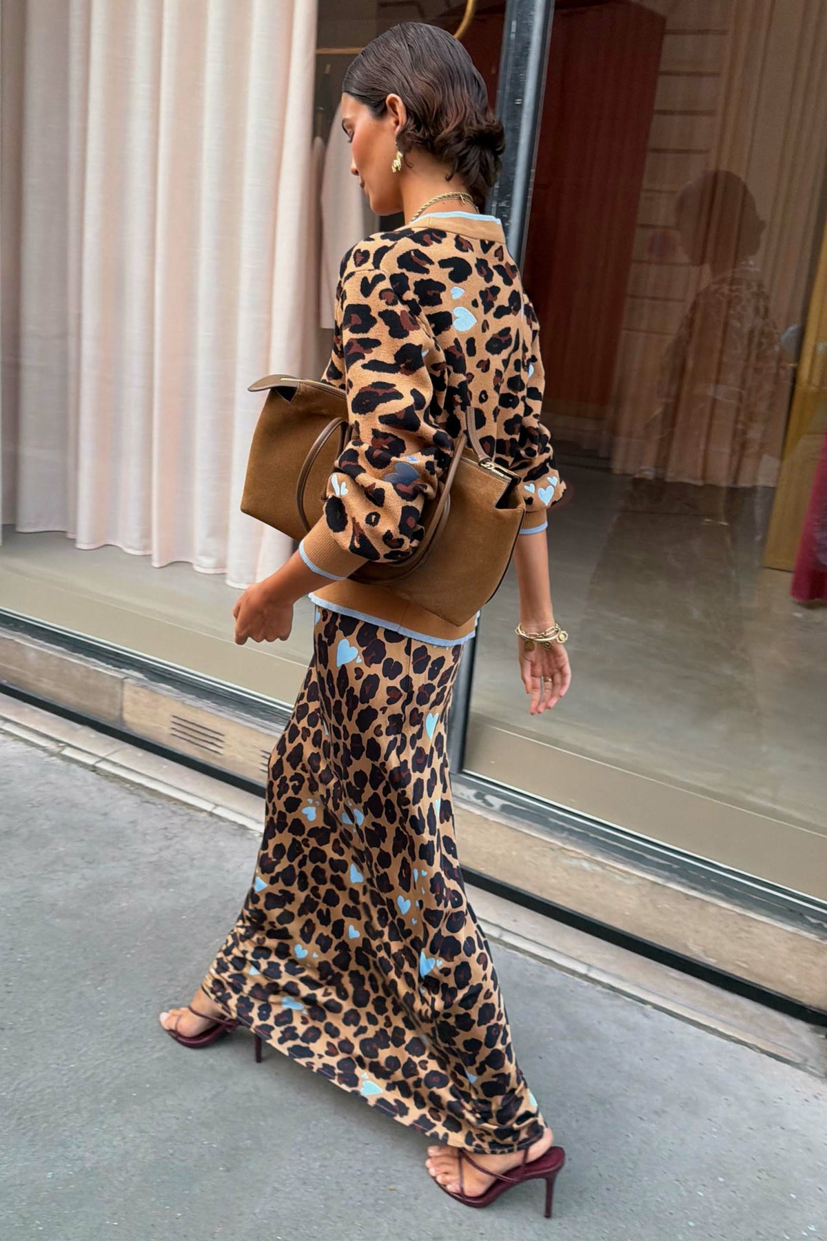 Heart Leopard Dorris Skirt Petite | Never Fully Dressed Popular