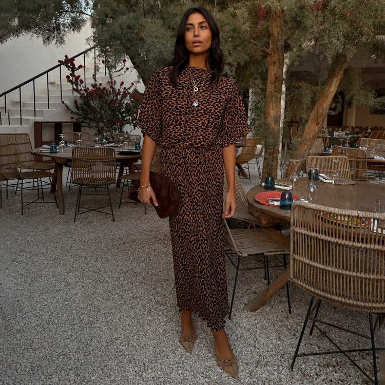 Lucia Leopard Tilly Dress Petite | Never Fully Dressed Smart Buy