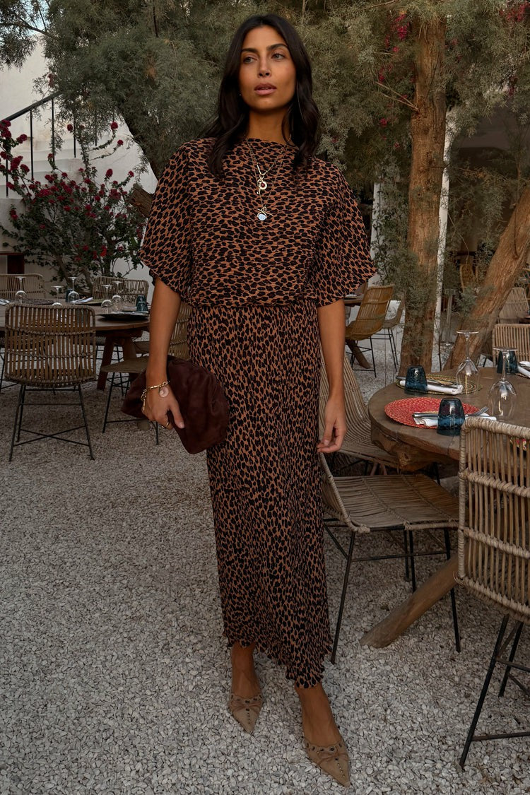 Lucia Leopard Tilly Dress Petite | Never Fully Dressed Smart Buy