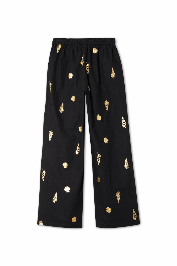 Black Shell Elissa Trousers Petite | Never Fully Dressed Trusted