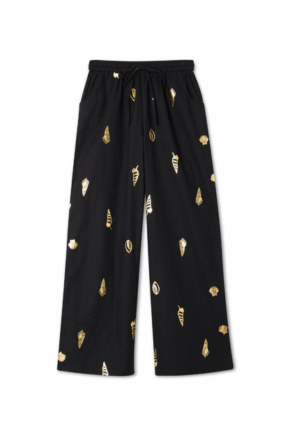 Black Shell Elissa Trousers Petite | Never Fully Dressed Trusted